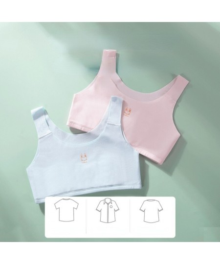 Girls Vest Underwear Development Period Girls Underwear Cotton Girls Primary School Girls Long Vest Bra $13.61 - Underwear