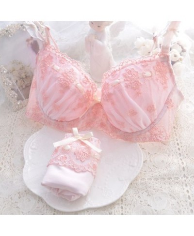 Japanese Style Super Cute Bra & Panties Set Soft Sister Underwear Sleep Intimates Set Sweet Kawaii Lolita Oversized 2 Colors ...