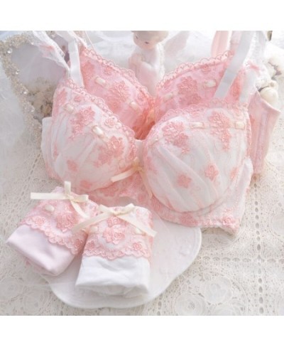 Japanese Style Super Cute Bra & Panties Set Soft Sister Underwear Sleep Intimates Set Sweet Kawaii Lolita Oversized 2 Colors ...