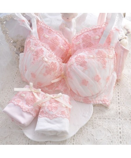 Japanese Style Super Cute Bra & Panties Set Soft Sister Underwear Sleep Intimates Set Sweet Kawaii Lolita Oversized 2 Colors ...