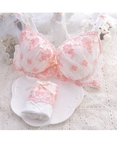 Japanese Style Super Cute Bra & Panties Set Soft Sister Underwear Sleep Intimates Set Sweet Kawaii Lolita Oversized 2 Colors ...