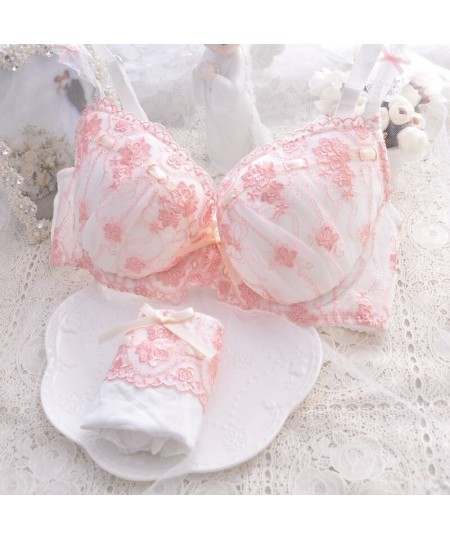 Japanese Style Super Cute Bra & Panties Set Soft Sister Underwear Sleep Intimates Set Sweet Kawaii Lolita Oversized 2 Colors ...