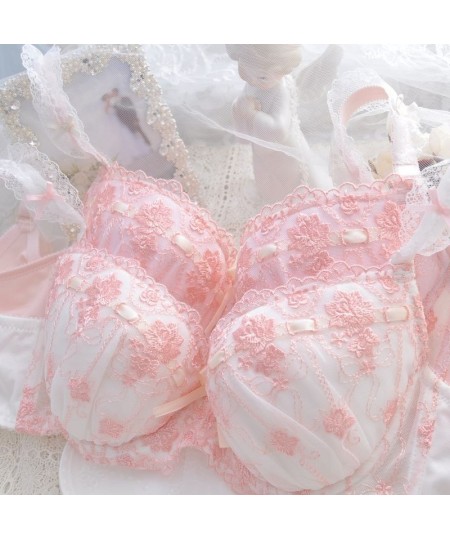 Japanese Style Super Cute Bra & Panties Set Soft Sister Underwear Sleep Intimates Set Sweet Kawaii Lolita Oversized 2 Colors ...