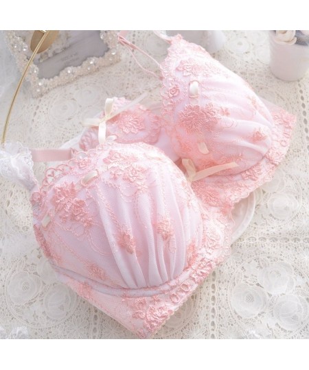 Japanese Style Super Cute Bra & Panties Set Soft Sister Underwear Sleep Intimates Set Sweet Kawaii Lolita Oversized 2 Colors ...