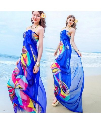 Summer Super Large Chiffon Scarf Beach Bikini Up Dress Beachwear Thin Sarong Wrap Scarf Pareo Sunscreen Cover $18.83 - Swimsuit