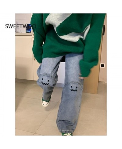 Women Jeans High Waist Straight Baggy Fashion Pants Streetwear Harajuku Vintage Casual Female Wide Leg Denim Trouser $49.17 -...