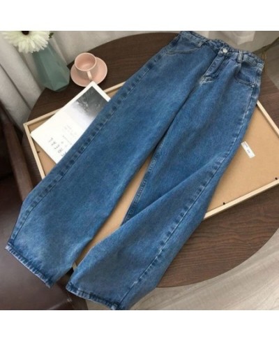 Women's Fashion Jeans Streetwear High Waist Woman Girls Women Wide Leg Pants Trousers Female Jean Femme Denim Baggy Mom Jeans...