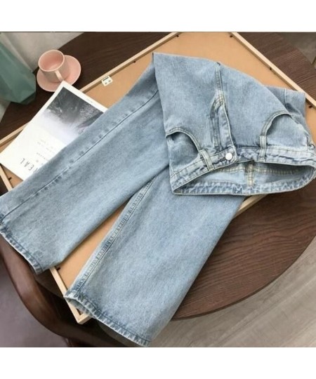 Women's Fashion Jeans Streetwear High Waist Woman Girls Women Wide Leg Pants Trousers Female Jean Femme Denim Baggy Mom Jeans...