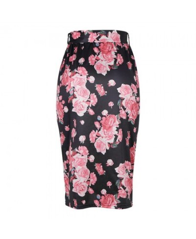 Floral Printed Slit Irregular Skirt VD1795 Slim Casual Summer Long Women Midi Skirt Jupe Femme $35.15 - Skirts