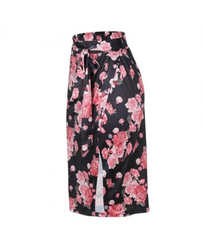 Floral Printed Slit Irregular Skirt VD1795 Slim Casual Summer Long Women Midi Skirt Jupe Femme $35.15 - Skirts