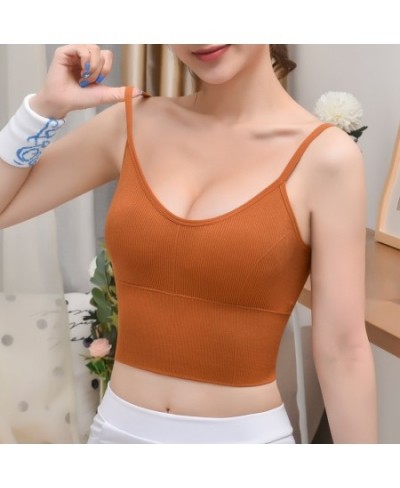 Casual U-shaped Backless Bra Adjustable Strap Tube Top Women Spaghetti Strap Crop Top Sexy Lingerie Sport Fashion Streetwear ...