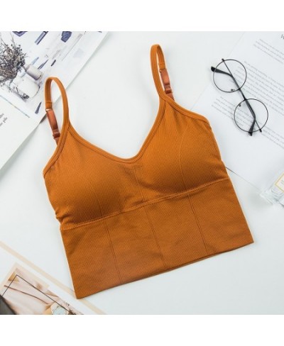 Casual U-shaped Backless Bra Adjustable Strap Tube Top Women Spaghetti Strap Crop Top Sexy Lingerie Sport Fashion Streetwear ...