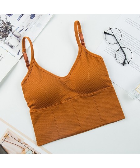 Casual U-shaped Backless Bra Adjustable Strap Tube Top Women Spaghetti Strap Crop Top Sexy Lingerie Sport Fashion Streetwear ...