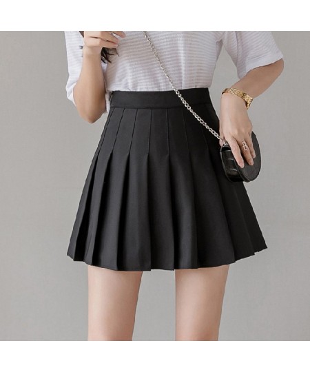 Prepply Style Classic Solid Pleated Skirt Women 2023 Summer Mini Skirts High Waist Purple White Dance Skirt S09 $29.68 - Skirts