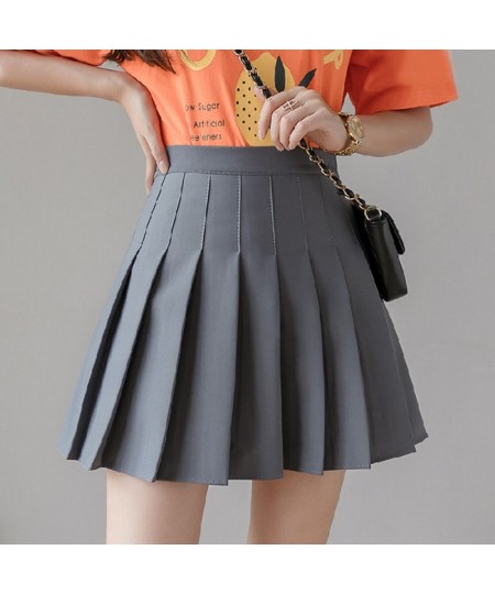 Prepply Style Classic Solid Pleated Skirt Women 2023 Summer Mini Skirts High Waist Purple White Dance Skirt S09 $29.68 - Skirts