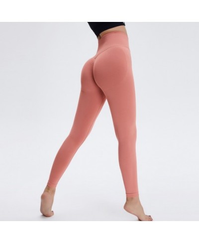 New Tight High Waist Exercise Pants For Women Hip Lifting Exercise Pants For Women Peach Hip Nude Yoga Pants For Women $36.28...