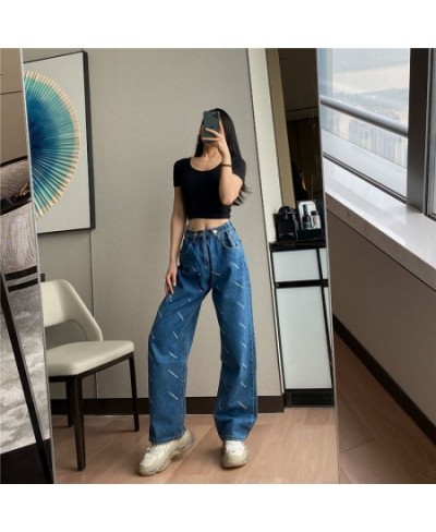 Woman Jeans High Waist Clothes Wide Leg Denim Clothing Blue Streetwear Vintage Quality 2023 Fashion Harajuku Straight Pants $...