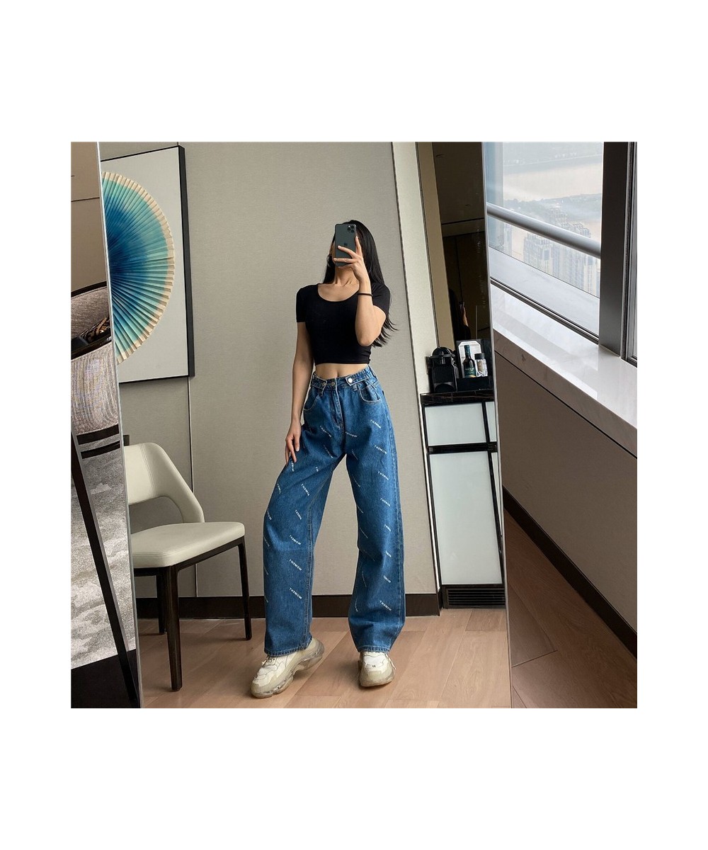 Woman Jeans High Waist Clothes Wide Leg Denim Clothing Blue Streetwear Vintage Quality 2023 Fashion Harajuku Straight Pants $...