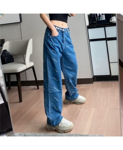 Woman Jeans High Waist Clothes Wide Leg Denim Clothing Blue Streetwear Vintage Quality 2023 Fashion Harajuku Straight Pants $...