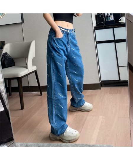 Woman Jeans High Waist Clothes Wide Leg Denim Clothing Blue Streetwear Vintage Quality 2023 Fashion Harajuku Straight Pants $...