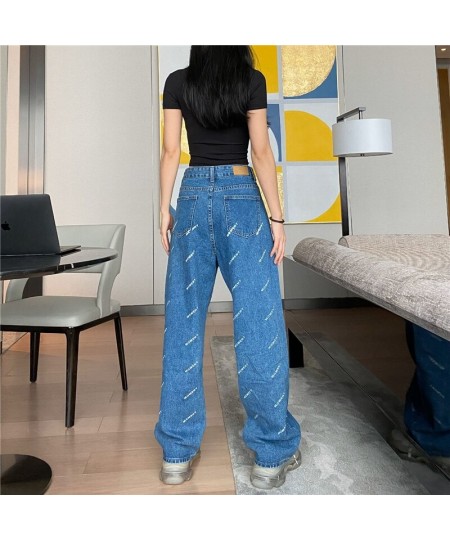 Woman Jeans High Waist Clothes Wide Leg Denim Clothing Blue Streetwear Vintage Quality 2023 Fashion Harajuku Straight Pants $...