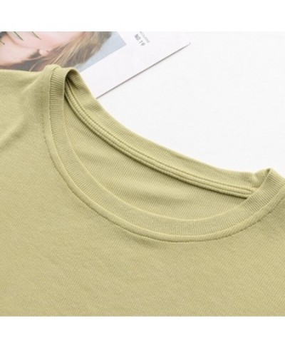 Plus Size Women Basics T-Shirt 2023 Summer Short Sleeve Cotton Tops Loose Four Color Tees Oversized Curve Clothes L7-2333 $36...