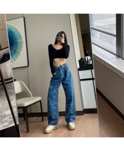 Woman Jeans High Waist Clothes Wide Leg Denim Clothing Blue Streetwear Vintage Quality 2023 Fashion Harajuku Straight Pants $...