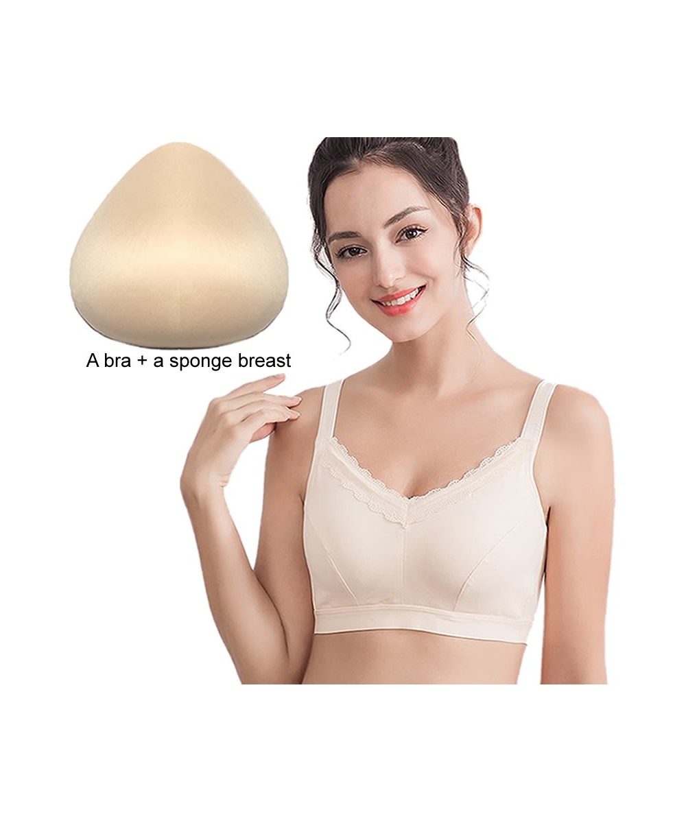 Bra Mastectomy Bra + Sponge Prosthesis Breast Formation Fake Breast Enhancer $39.40 - Underwear