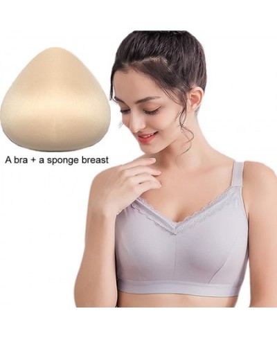 Bra Mastectomy Bra + Sponge Prosthesis Breast Formation Fake Breast Enhancer $39.40 - Underwear