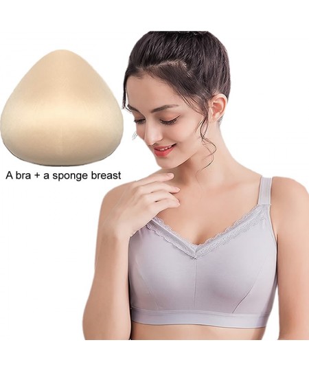 Bra Mastectomy Bra + Sponge Prosthesis Breast Formation Fake Breast Enhancer $39.40 - Underwear