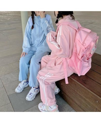 Hoodies Women 2 Pieces Sports JK kawaii Hoodies Sweatpants Trousers Sets Preppy Style Girls Summer Streetwear Casual New Kore...