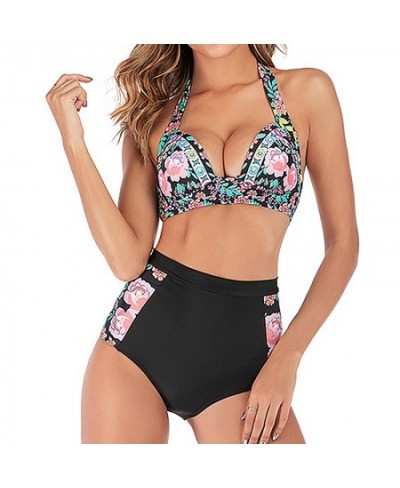 Plus Size Bikinis 2022 Push Up Swimsuit Women Halter Swimwear Female High Waist Bathing Suit Bathers Mayo Biquine XXL $28.05 ...