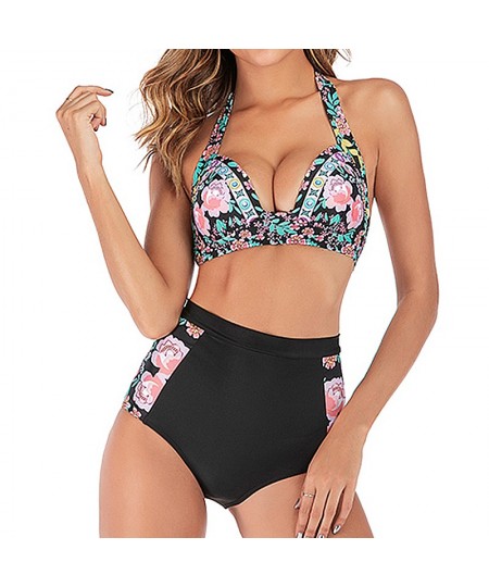 Plus Size Bikinis 2022 Push Up Swimsuit Women Halter Swimwear Female High Waist Bathing Suit Bathers Mayo Biquine XXL $28.05 ...