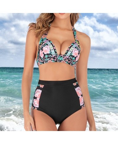 Plus Size Bikinis 2022 Push Up Swimsuit Women Halter Swimwear Female High Waist Bathing Suit Bathers Mayo Biquine XXL $28.05 ...