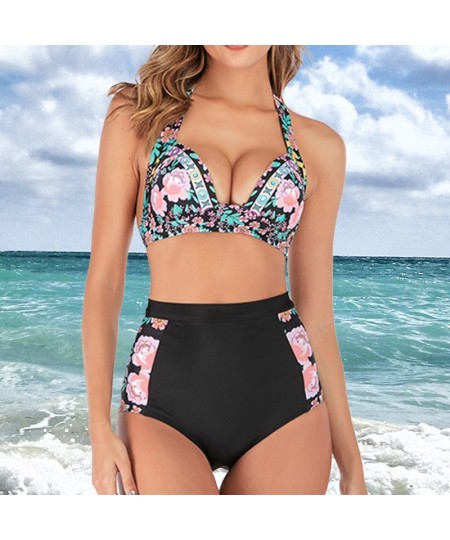 Plus Size Bikinis 2022 Push Up Swimsuit Women Halter Swimwear Female High Waist Bathing Suit Bathers Mayo Biquine XXL $28.05 ...