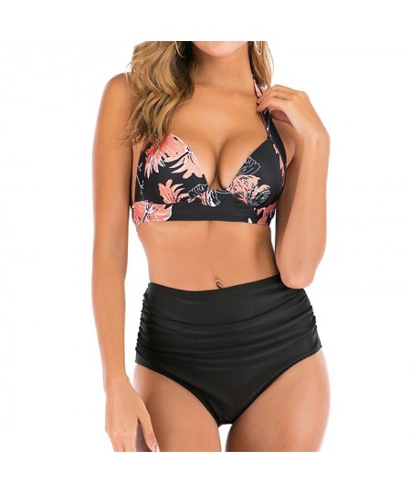 Plus Size Bikinis 2022 Push Up Swimsuit Women Halter Swimwear Female High Waist Bathing Suit Bathers Mayo Biquine XXL $28.05 ...