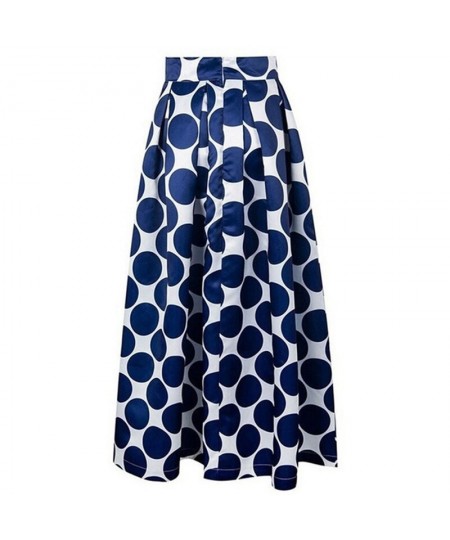 Summer Women A-Line Long Skirt Elegant French Style Retro Skirt Fashion High Waist Slim Polka Dot Large A-Line Skirts $28.54 ...