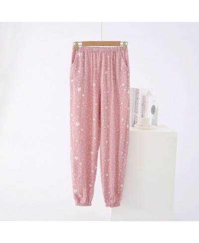 100% Gauze Pajama Pants Women's Pure Cotton Sleepwear Spring Autumn Summer Thin Section Japanese Feet Home Trousers Lounge We...