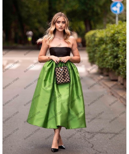 Elegant Army Green Satin Women Summer Skirts Ankle Length Puffy Draped Female Party Night Skirt Custom Made High Quality Wear...