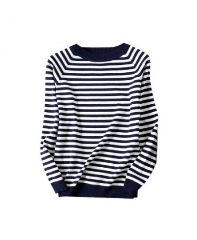 2022 Autumn Winter Long Sleeve Striped Pullover Women Sweater Knitted Sweaters O-Neck Tops Korean Pull Femme Jumper Female $2...