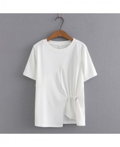 New 2023 03 Spring Summer Women T Shirt Oversized Big Plus Size Half Sleeve Ladies Casual Solid Tee Shirts $34.02 - Plus Size...