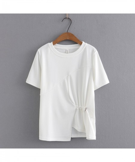 New 2023 03 Spring Summer Women T Shirt Oversized Big Plus Size Half Sleeve Ladies Casual Solid Tee Shirts $34.02 - Plus Size...