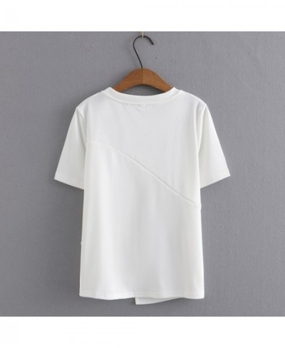 New 2023 03 Spring Summer Women T Shirt Oversized Big Plus Size Half Sleeve Ladies Casual Solid Tee Shirts $34.02 - Plus Size...