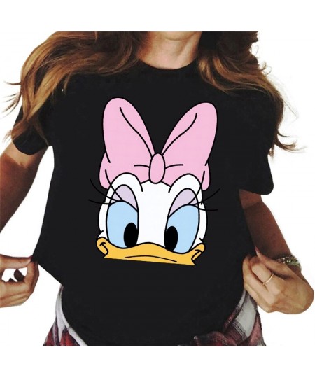 New Kawaii Daisy Duck Printed T Shirt Women Cartoon Graphic Tees Summer Tops Harajuku Streetwear Female T-shirt $18.29 - Tops...