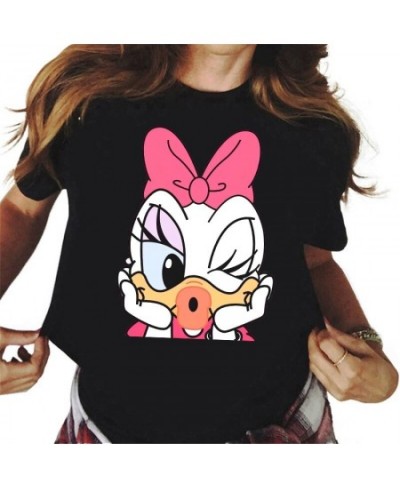 New Kawaii Daisy Duck Printed T Shirt Women Cartoon Graphic Tees Summer Tops Harajuku Streetwear Female T-shirt $18.29 - Tops...