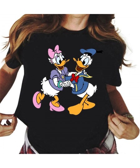 New Kawaii Daisy Duck Printed T Shirt Women Cartoon Graphic Tees Summer Tops Harajuku Streetwear Female T-shirt $18.29 - Tops...