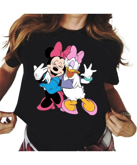 New Kawaii Daisy Duck Printed T Shirt Women Cartoon Graphic Tees Summer Tops Harajuku Streetwear Female T-shirt $18.29 - Tops...