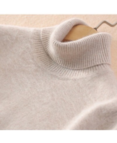 Super Warm Mink Cashmere Soft Fur Fleece Turtleneck Sweaters and Pullovers for Women Autumn Winter Jumper Female Brand Jumper...