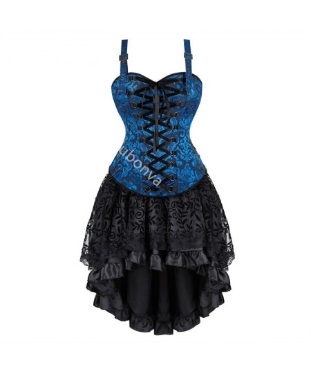 Corset Dress 3 Set Plus Size Sexy Overbust Bustier Top Skirt Pirate Steampunk Victorian Burlesque Gothic Exotic $65.79 - Unde...