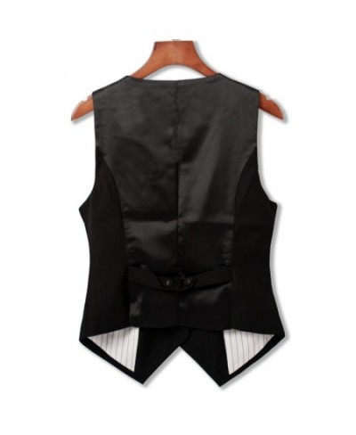 Spring Autumn Suit Vest Women Sleeveless Jacket Short Office Vest Coat Slim Single Breasted Vest Waistcoat Female Black $52.9...